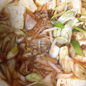 キムチと牛肉の韓国風鍋